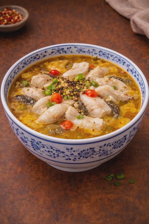 🌶️🌶️🌶️ Chengdu-i savanyú-csípős halászlé / 成都酸菜鱼汤