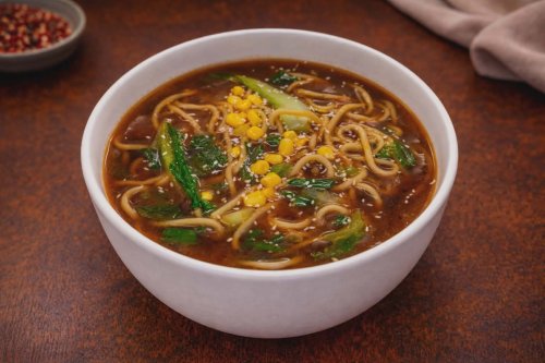 Shanghaji hagymás tésztaleves / 上海风味葱油汤面