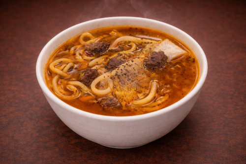 🌶️🌶️ Északi Csengcu marhahús leves / 北方陈醋牛肉面