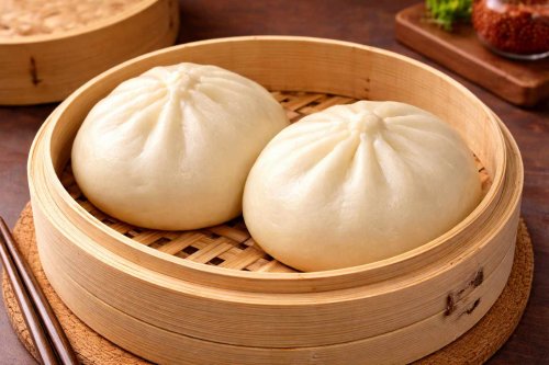 Vegán óriás baozi