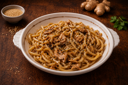 台湾芝麻猪肉拌面 🌶️ / Tajvani szezámos sertéshúsos tészta