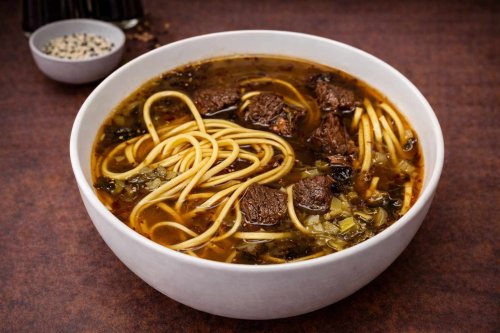 🌶️🌶️ Szecsuáni marhahúsleves / 四川酸菜牛肉汤