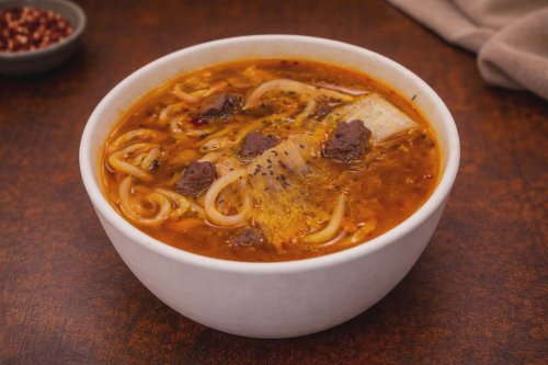 🌶️🌶️ Északi Csengcu marhahús leves / 北方陈醋牛肉面